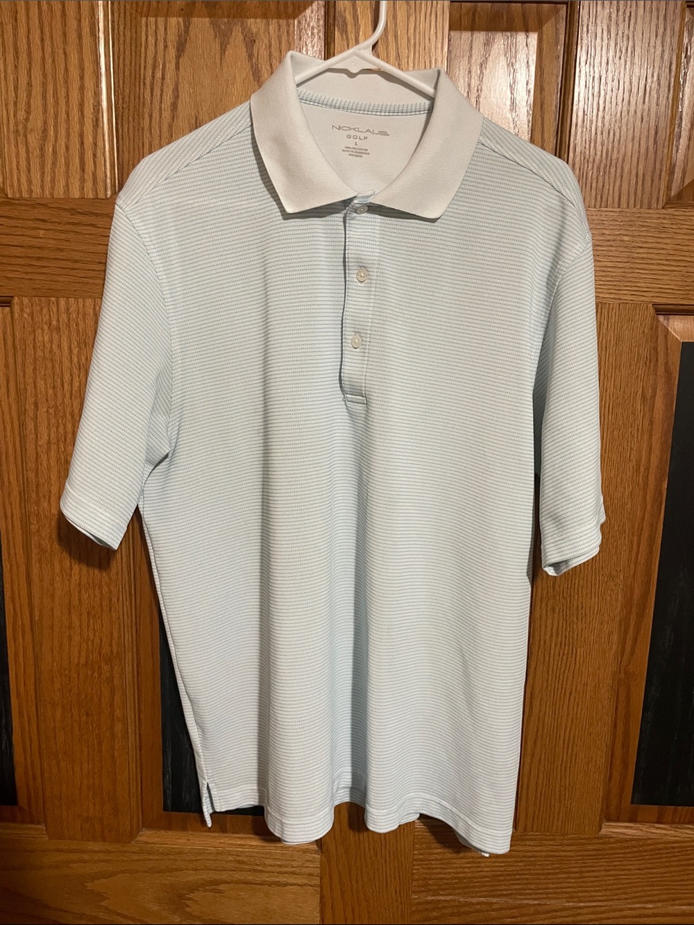 NICHOLAS Light Blue Polo with White Collar
